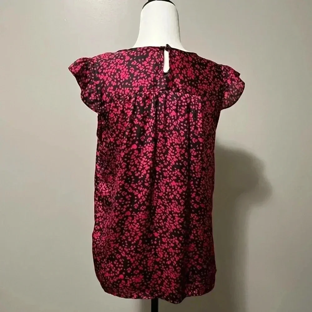 Jacob Sleeveless Ruffled  Pleats Pattern Blouse - Picture 7 of 16
